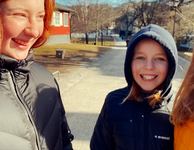 Adolf Fredriks musikklasser sjunger om skräp