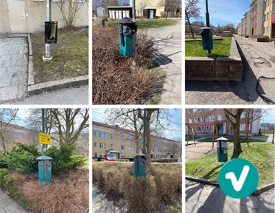 Inventering av papperskorgar