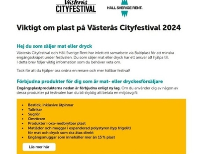 vasteras cityfestival information