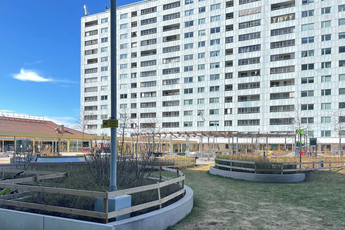 Bostadsgård i Hagalund