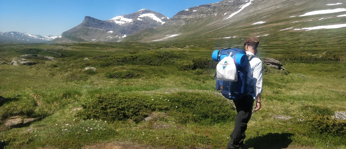 Vandring på fjällen.