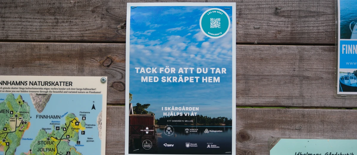 Stor satsning ska få fler skärgårdsbesökare att panta mer och ta med skräpet hem