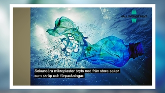 Stillbild ur webbinarium om plast i havet