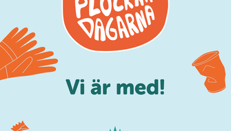 Skräpplockardagarna Affisch Vi är med!