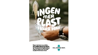 Bild affisch fiskefångst plast