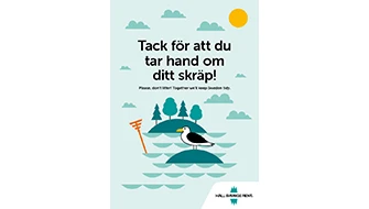 Bild på tackaffisch hav