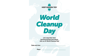 World Cleanup Day - customizable poster