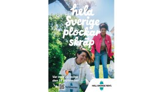 Exempel på affisch Hela Sverige plockar skräp