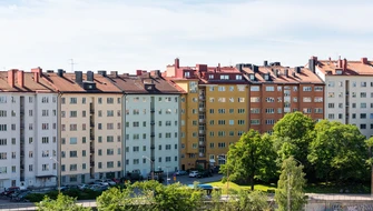 Stad bostadsområde innerstad