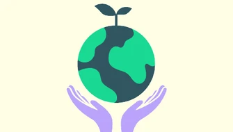 Grön Flagg jordglob