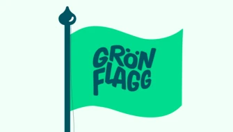 Grön Flagg flagga