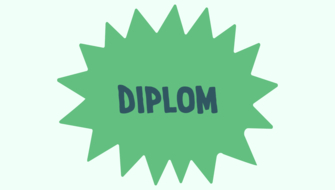 Grön Flagg diplom banner