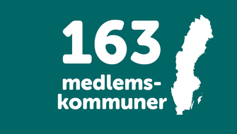 Karta och text - 163 medlemskommuner