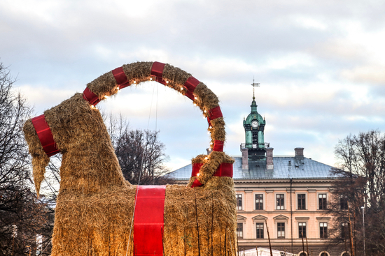 Julbocken i Gävle. Foto: Shutterstock