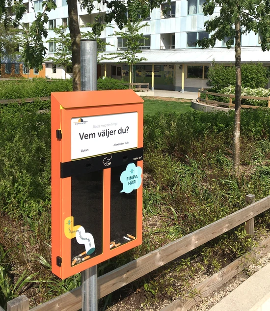 Fimpomat i Hagalund, Solna.