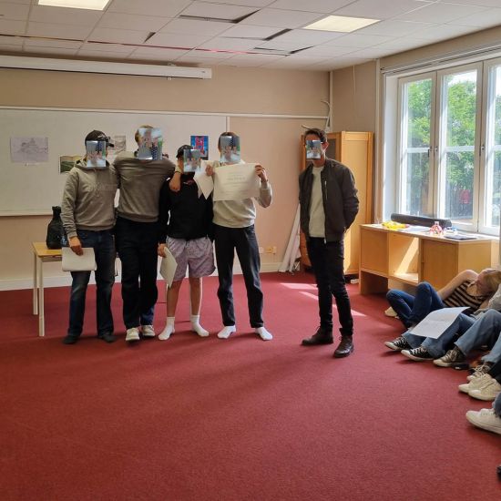 Gripsholmsskolans elever presenterar arbete