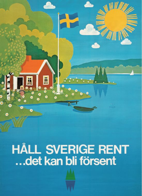 Håll Sverige Rent-affisch från 70-talet