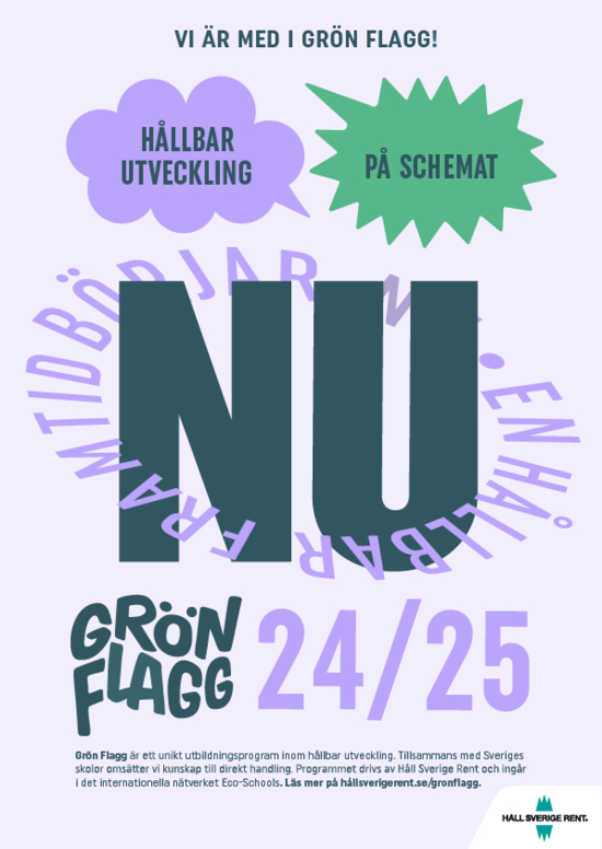 Grön Flagg årsaffisch 1 24/25