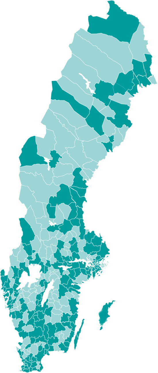 Medlemskommuner idag