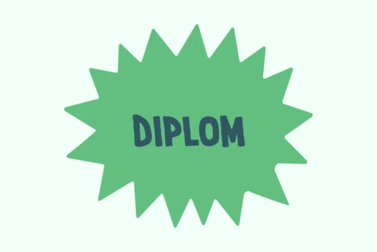 Grön Flagg diplom banner
