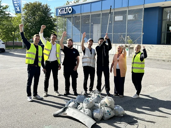 Företaget Kiilto plockar skräp 2025
