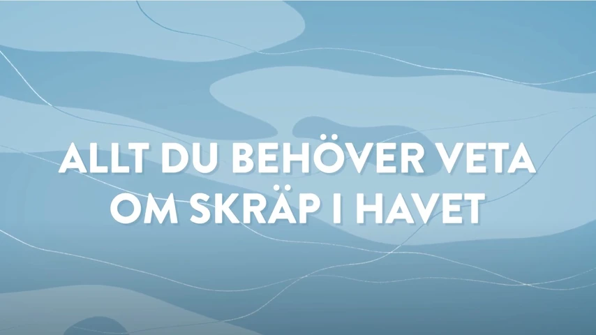 Stillbild från film om skräp i havet