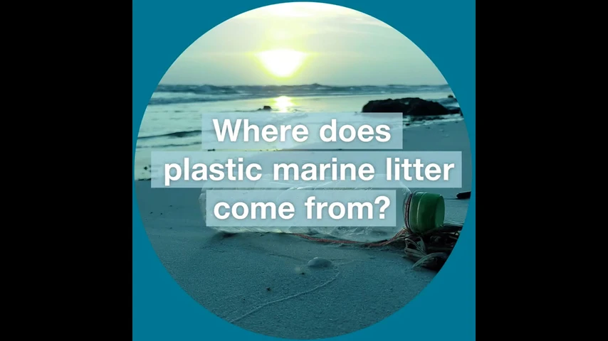 Skärmdump från film om plast i havet